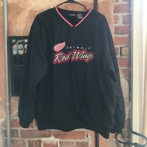 Vintage Detroit Red Wings pullover Windbreaker